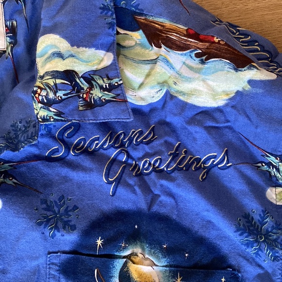 Men’s Bluewater Christmas themed Hawaiian shirt Santa XL - Picture 4 of 7